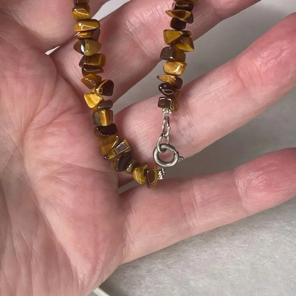 Vintage Tiger eye beaded bracelet